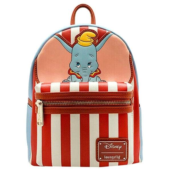 Loungefly Disney Dumbo Stripes rygsæk 26 cm