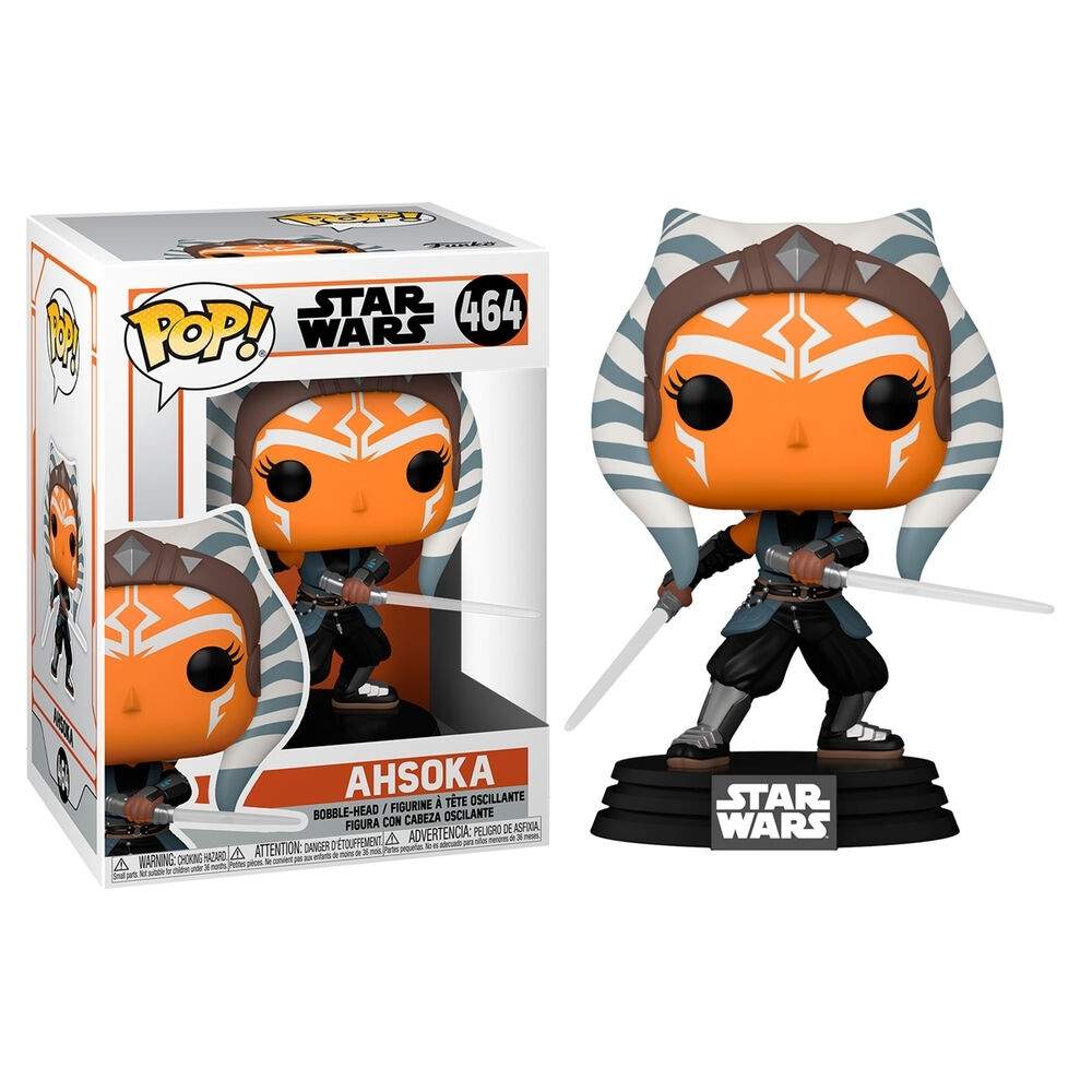 POP-hahmo Star Wars Mandalorian Ahsoka ja sapelit POP-hahmo Star Wars Mandalorian Ahsoka ja sapelit