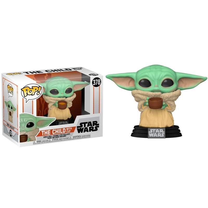 POP-figur Star Wars Mandalorian Barnet med kop