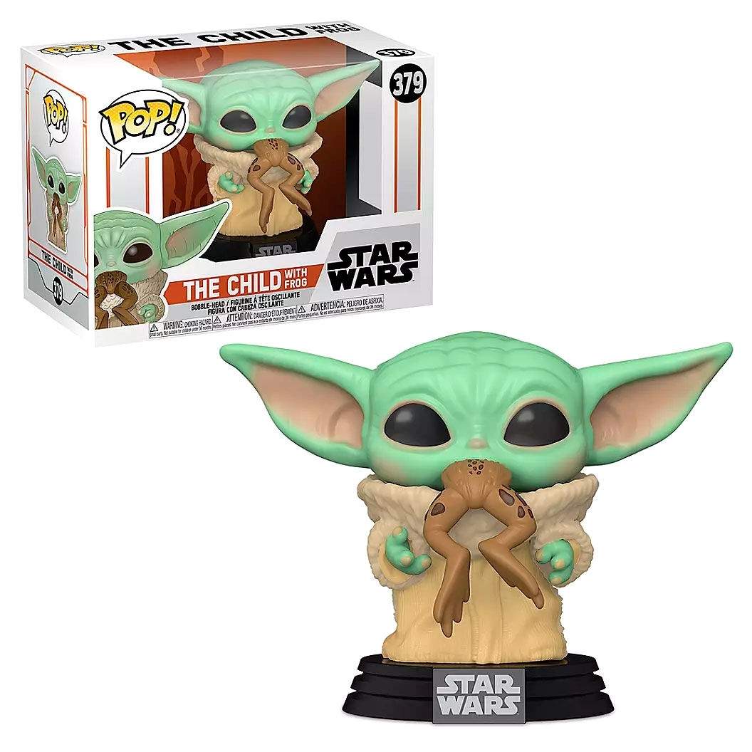 POP-figur Star Wars Mandalorian Barnet med frøen
