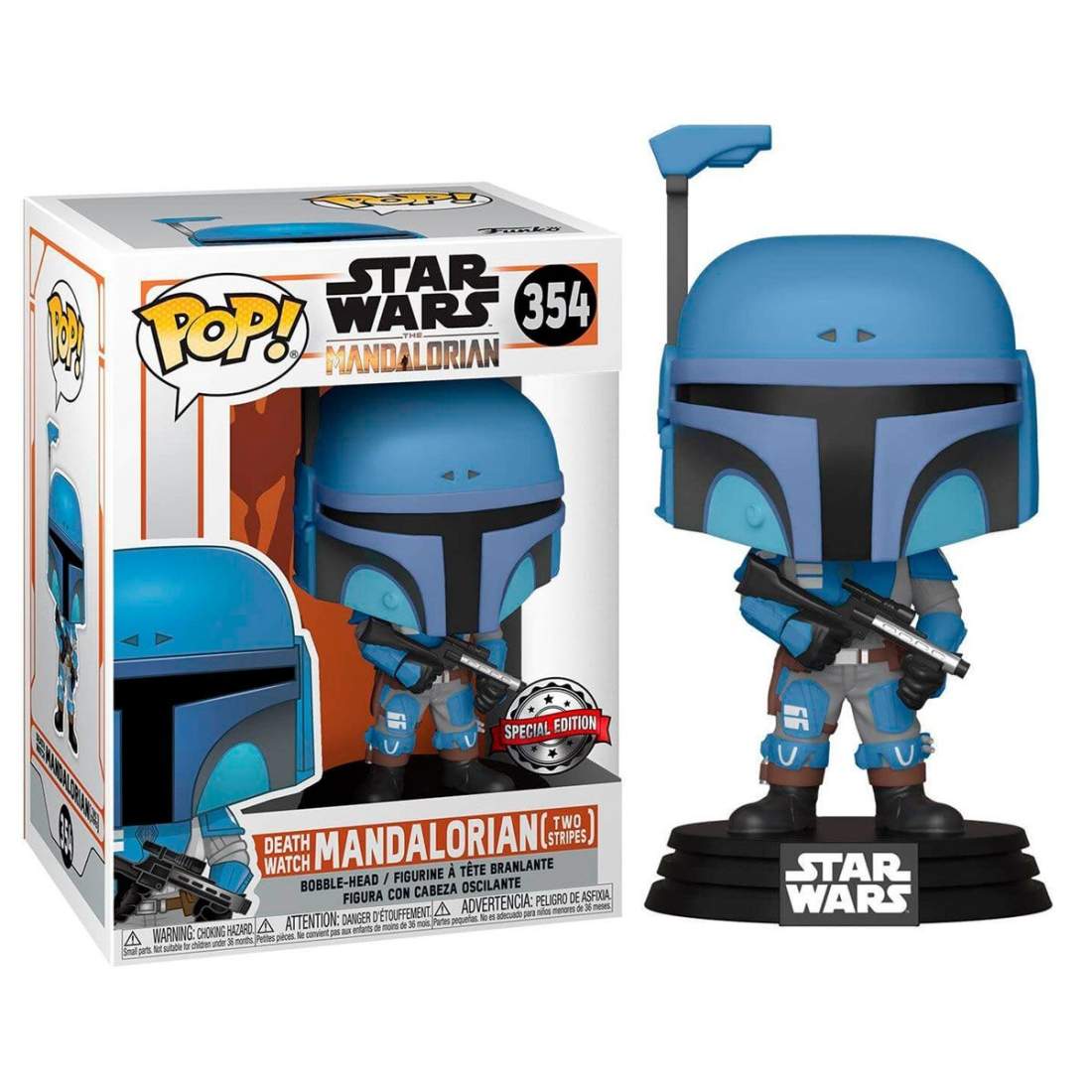 POP-figur Star Wars Mandalorian Death Watch Mandalorian Two Stripes Exklusiv | Hem & Hobby | Pryloteket