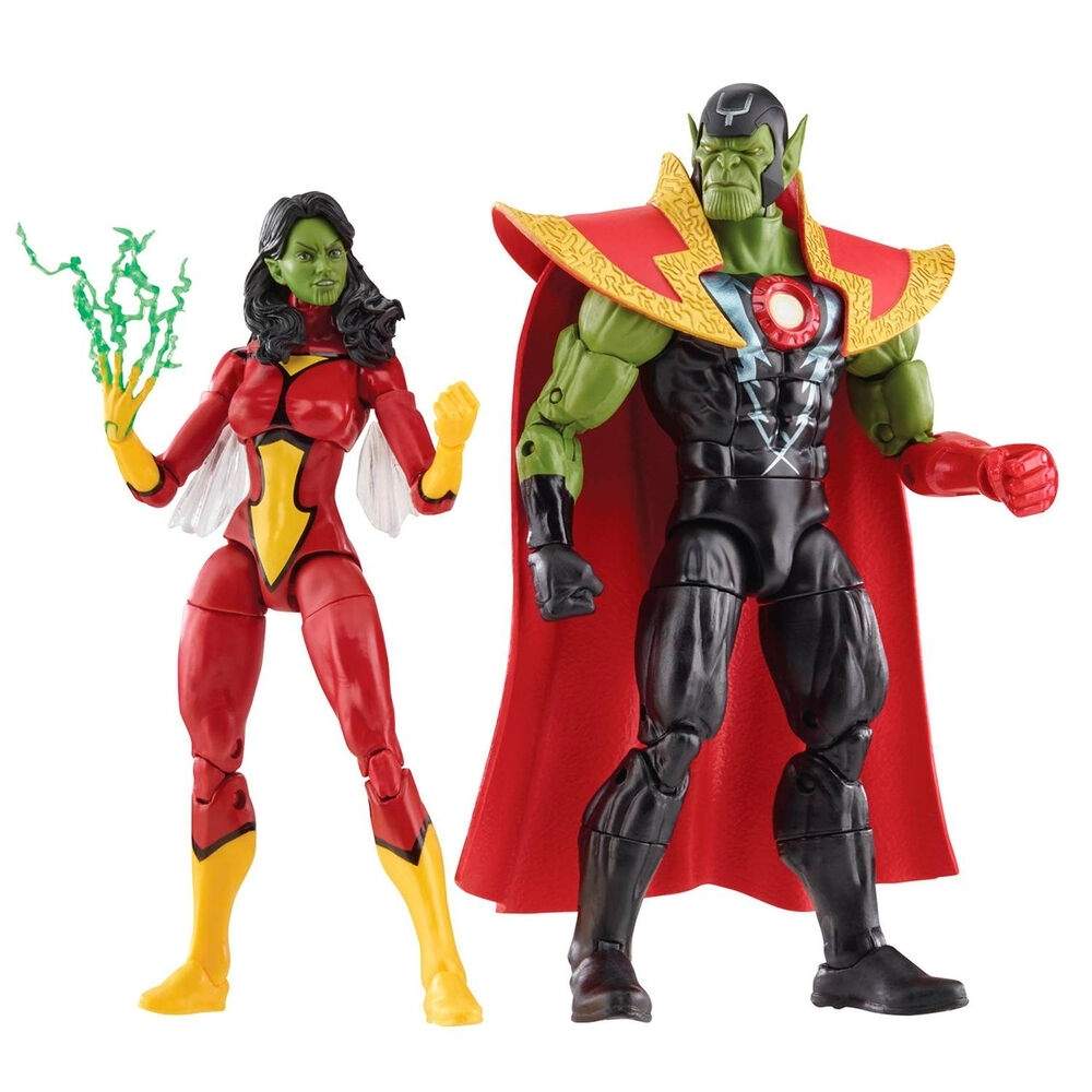 Marvel Avengers Beyond Earth Mightiest Skrull Queen & Super Skrull-figurer 15 cm