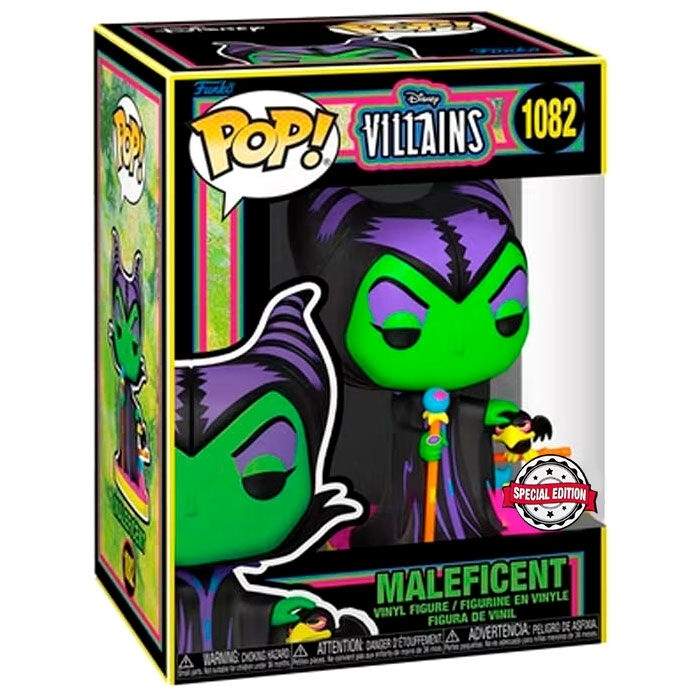 POP-hahmo Disney Villains Maleficent Black Light Exclusive Disney Villains Maleficent Black Light Exclusive
