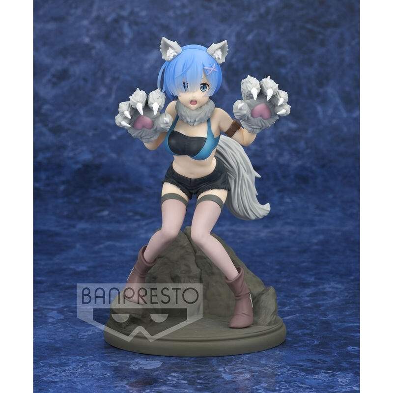 Re:Zero Livet begynder i en anden verden Espresto Monster Motions Ram-figur 18 cm
