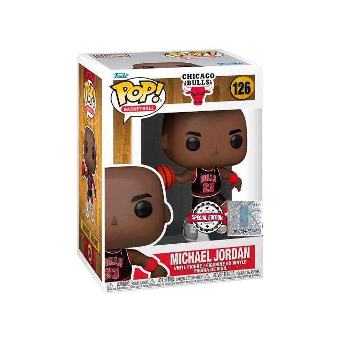 POP-figur NBA Chicago Bulls Michael Jordan med Jordans Exclusive | Hem & Hobby | Pryloteket