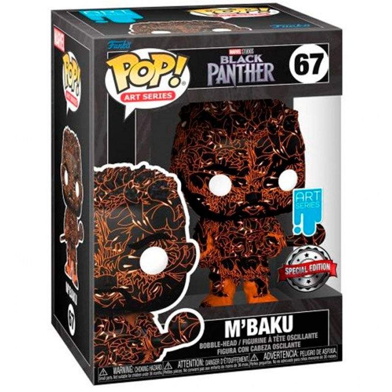 POP-figur Marvel Black Panther M Baku Artist + Case Exclusive