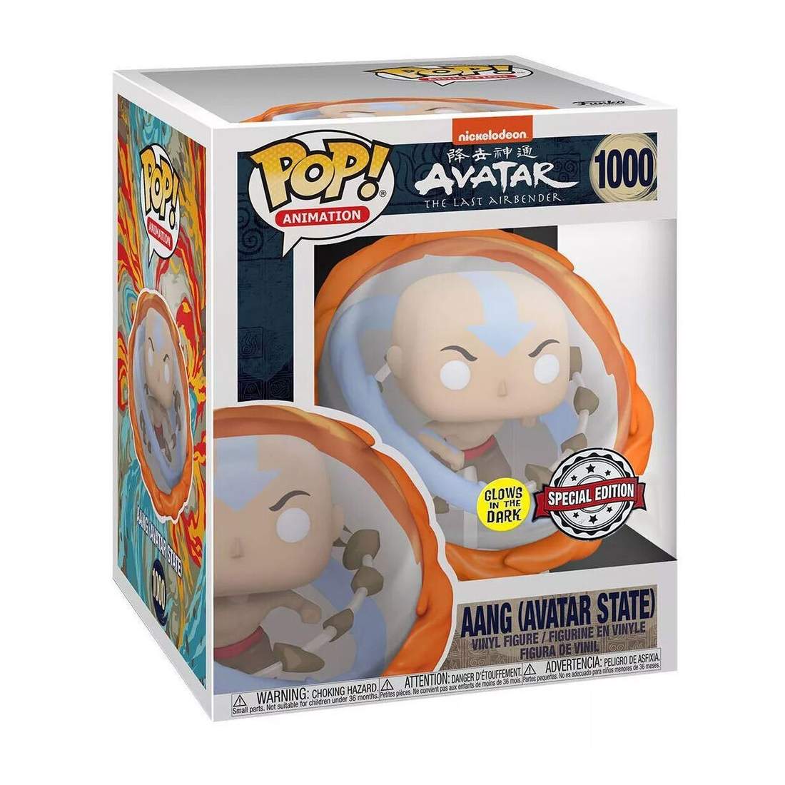 POP-figur Avatar Aang Alla element Glöd i mörkret Exklusiv | Hem & Hobby | Pryloteket