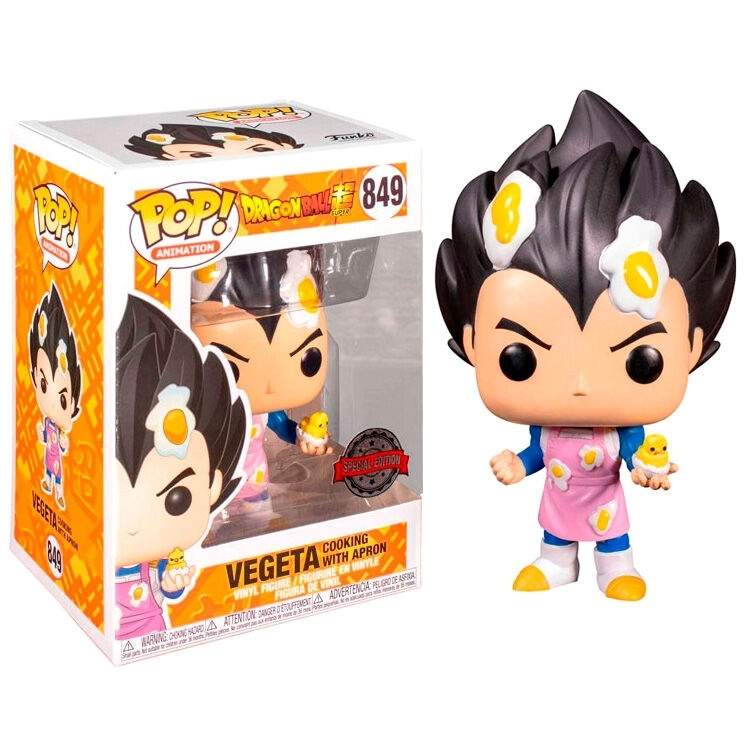 POP-hahmo Dragon Ball Super Vegeta ruoanlaitto esiliinan kanssa Yksinoikeudella