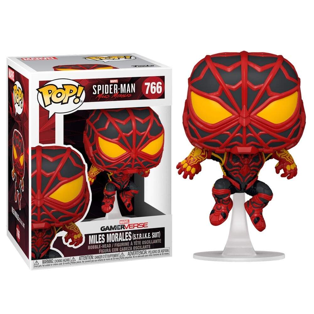 POP hahmo Marvel Hämähäkkimies Miles Morales S.T.R.I.K.E. puku