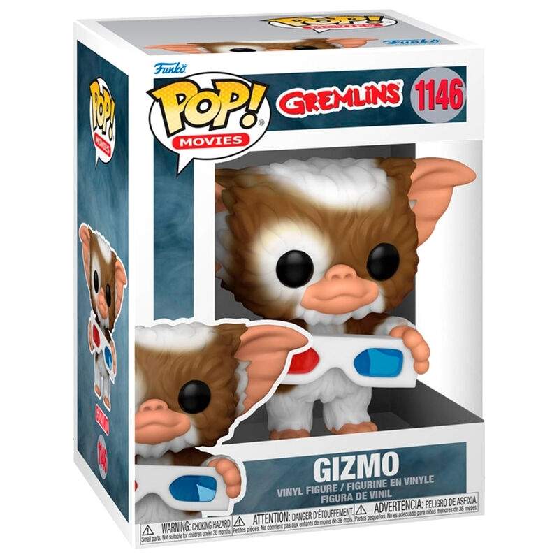 POP-hahmo Gremlins Gizmo 3D-lasien kanssa