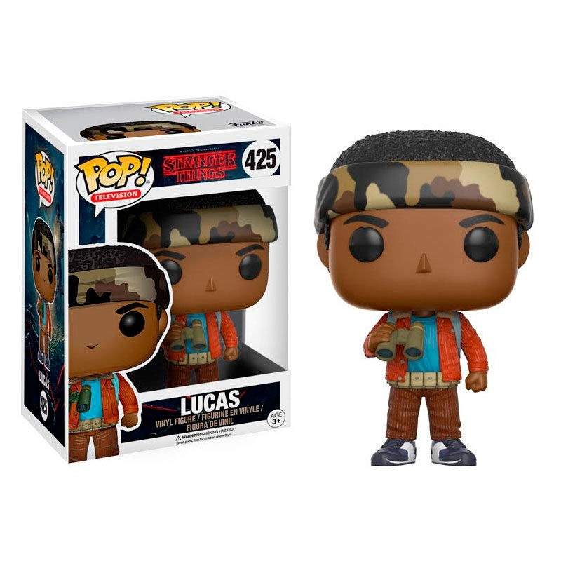 POP-figur Stranger Things Lucas med kikkert
