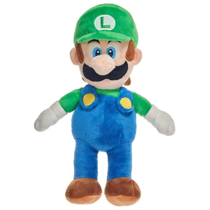 Mario Bros Luigi blødt plyslegetøj 38 cm
