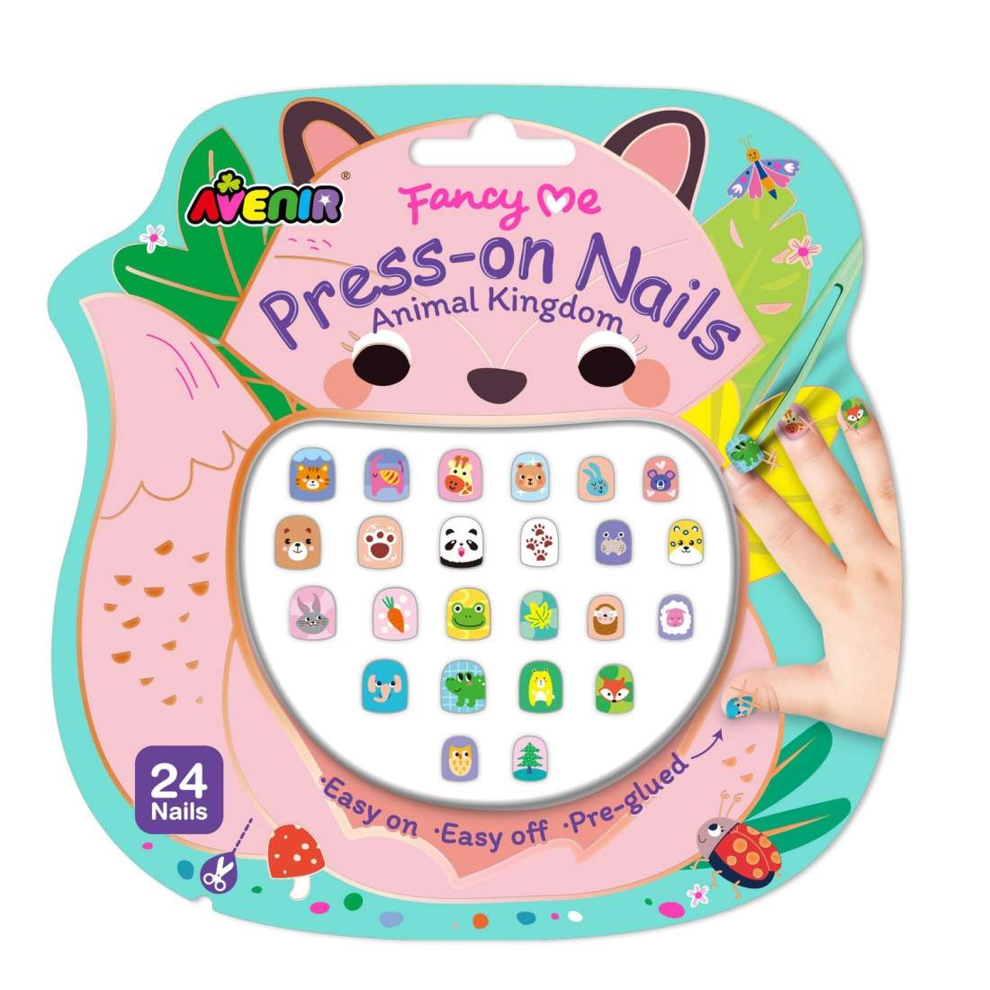 Press-On Nails, Animal Kingdom Design, Enkel applicering | Hem & Hobby | Pryloteket