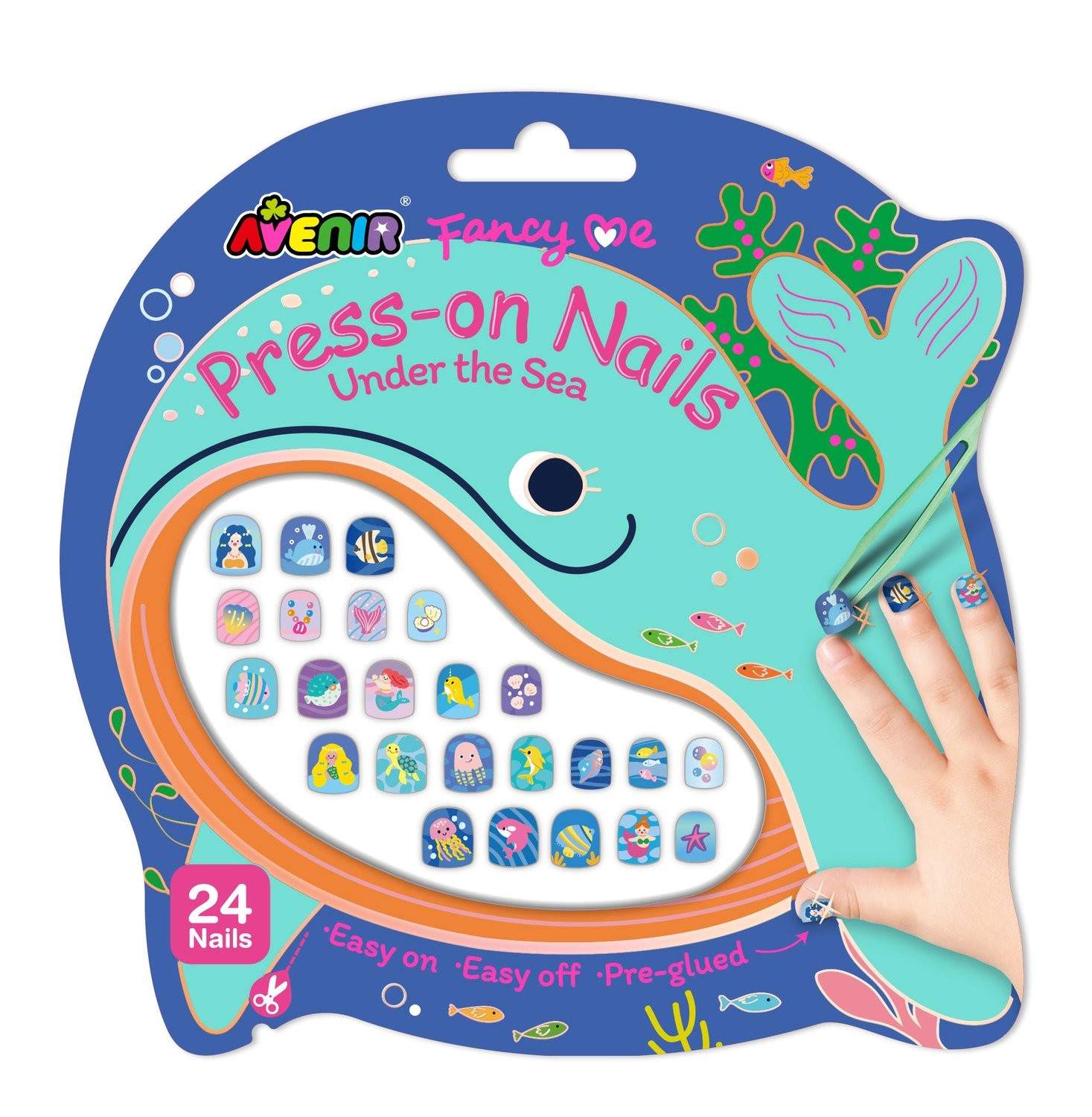 Press-On Nails, Under the Sea Design, Enkel applicering | Hem & Hobby | Pryloteket