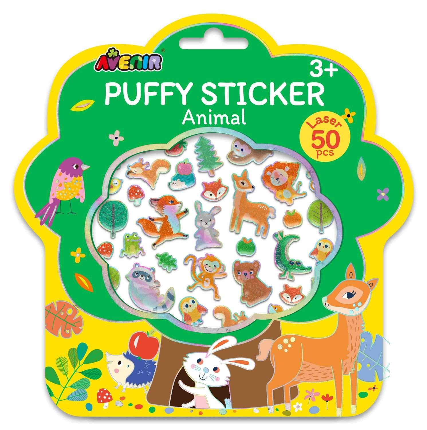 Animal Puffy Stickers, Assorted Designs, Fun for Kids