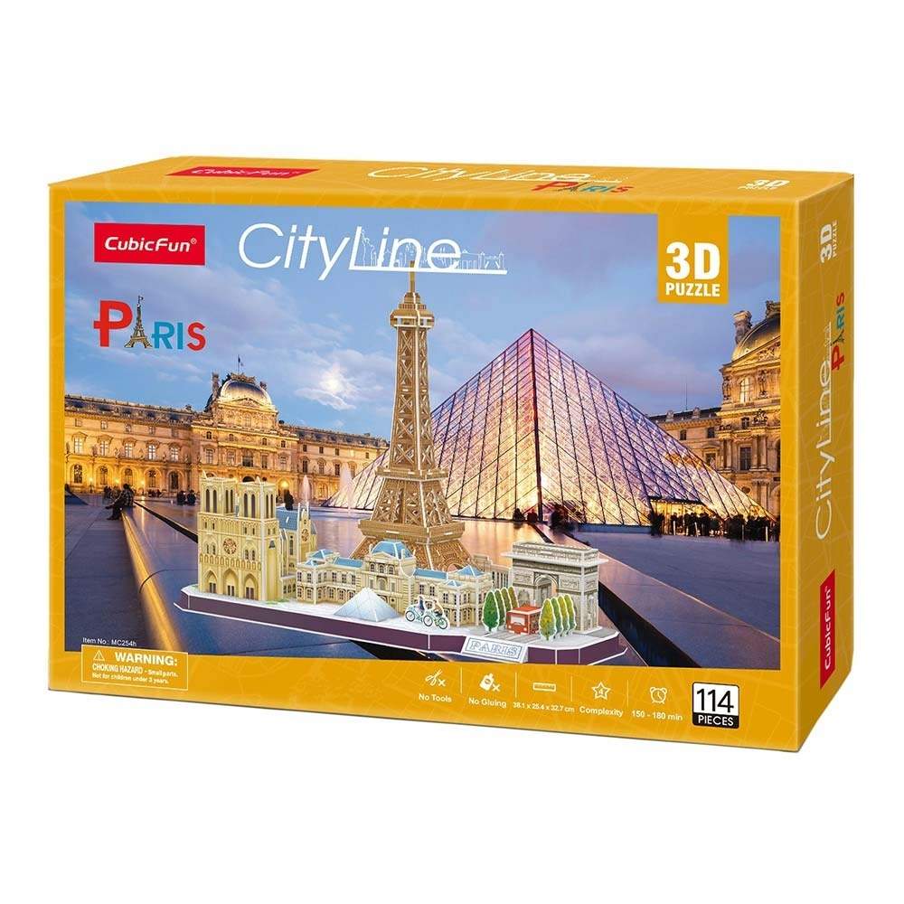 3D-puslespil af Paris City Line, sjov og engagerende aktivitet