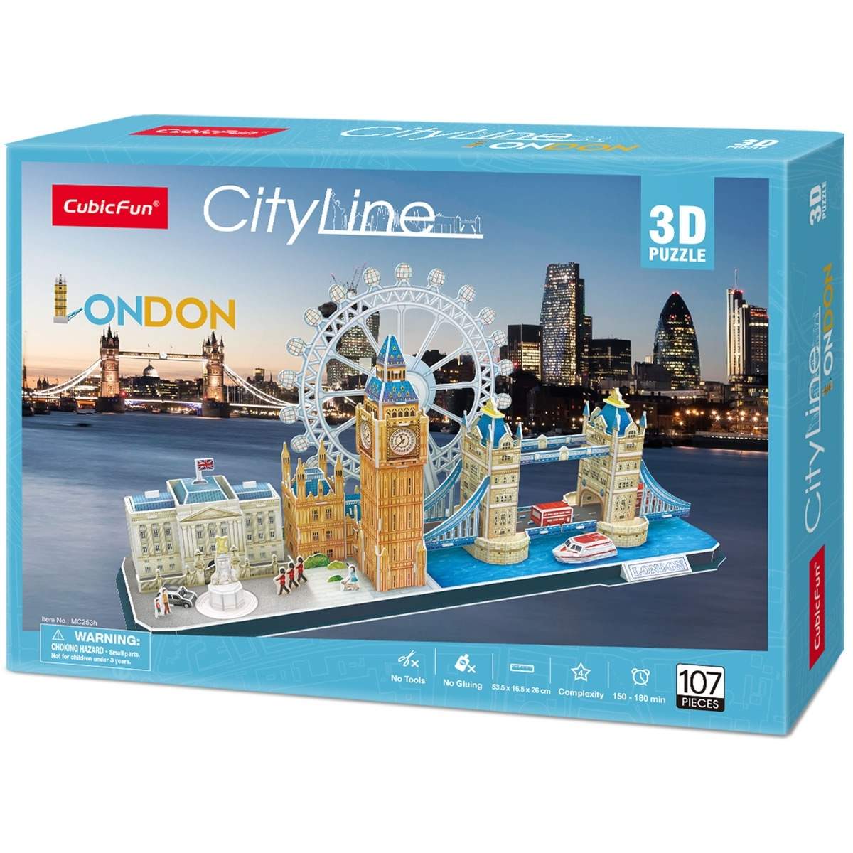 3D-puslespil af London City Skyline, sjovt for alle aldre