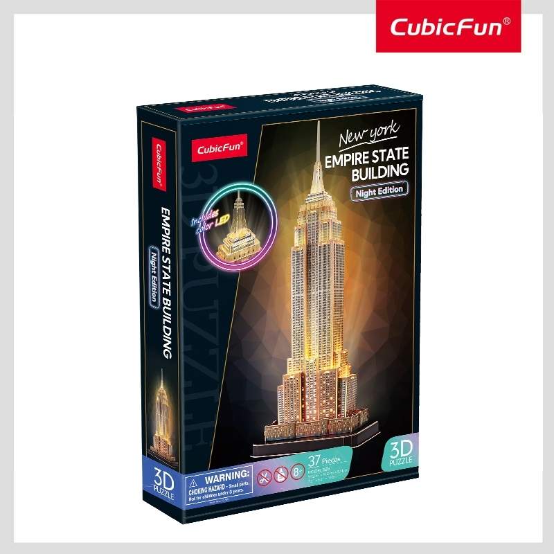 LED Empire State Building 3D-puslespil for voksne og børn