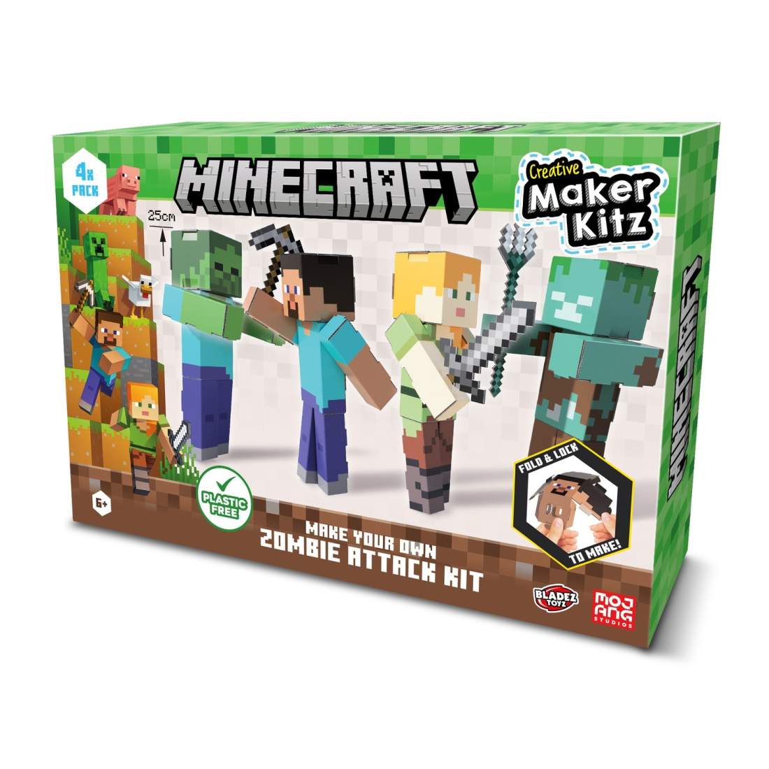 Minecraft Zombie Attack Craft Kit – DIY-kul för barn | Hem & Hobby | Pryloteket