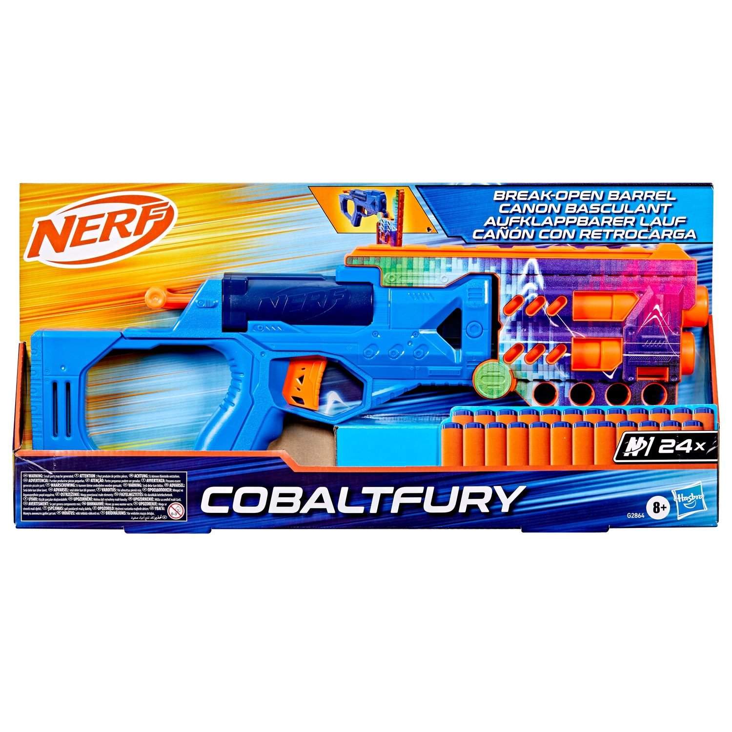 Nerf Blaster Cobaltfury, High-Performance Foam Dart Shooter