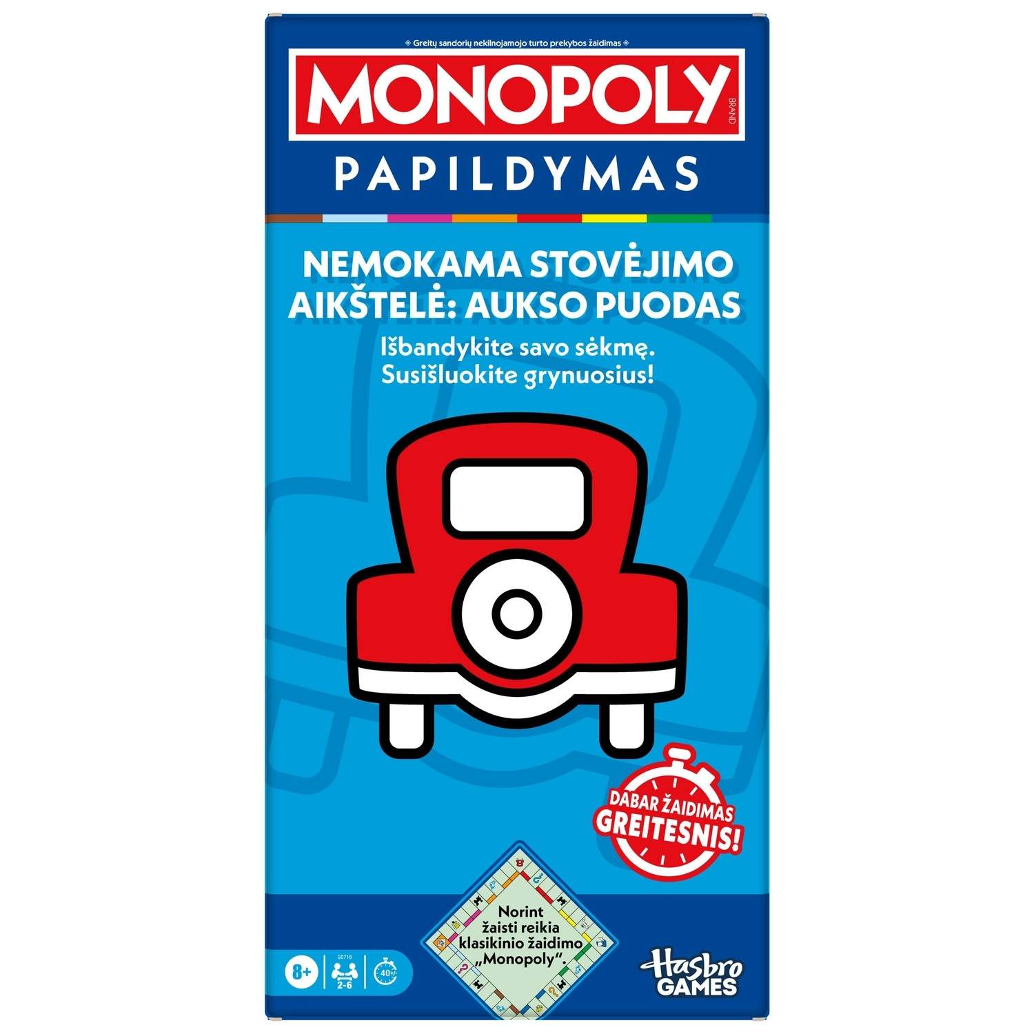 MONOPOLY Brætspil Gratis parkering Jackpot Udvidelsessæt