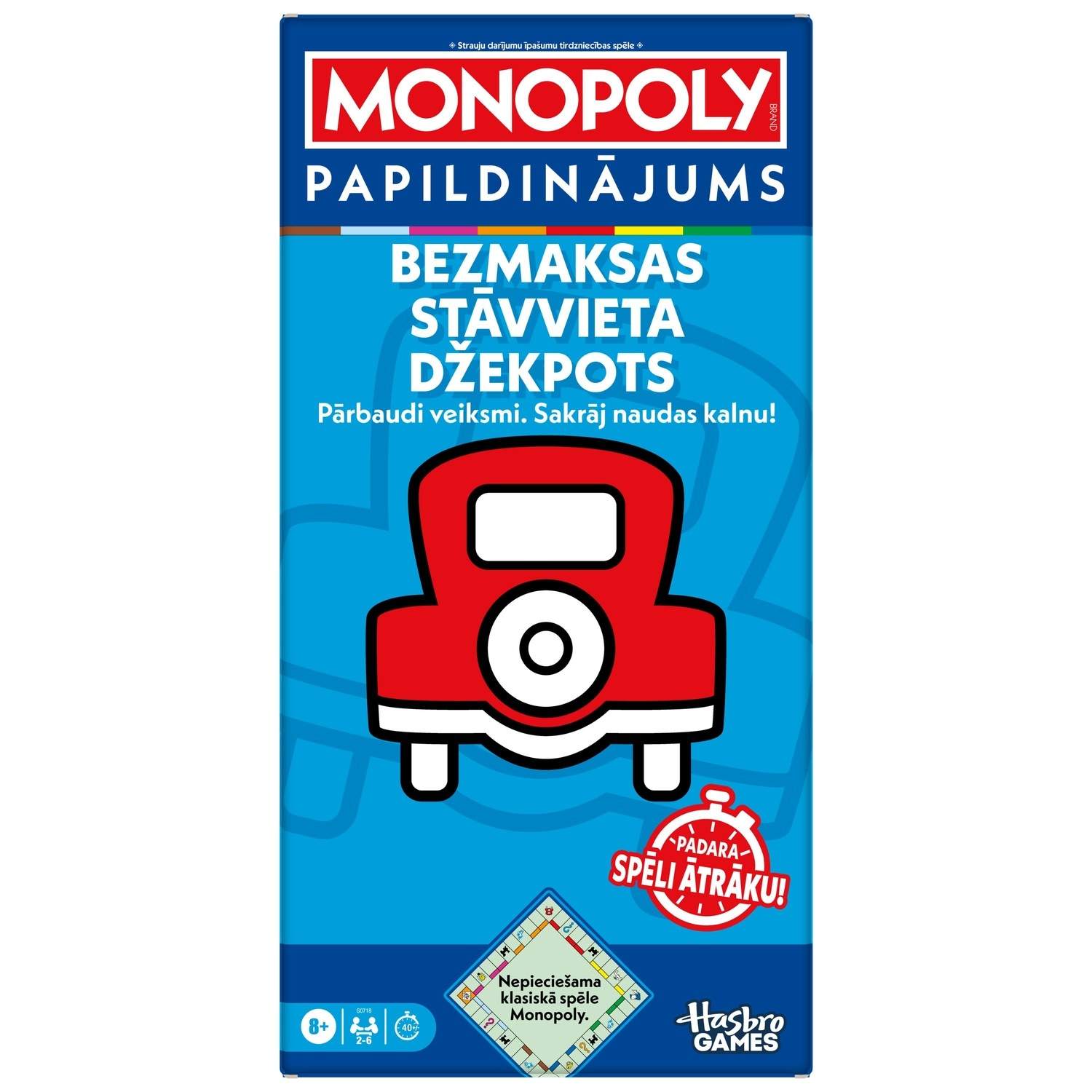 Monopol Brætspil Gratis parkering Jackpot Udvidelsessæt
