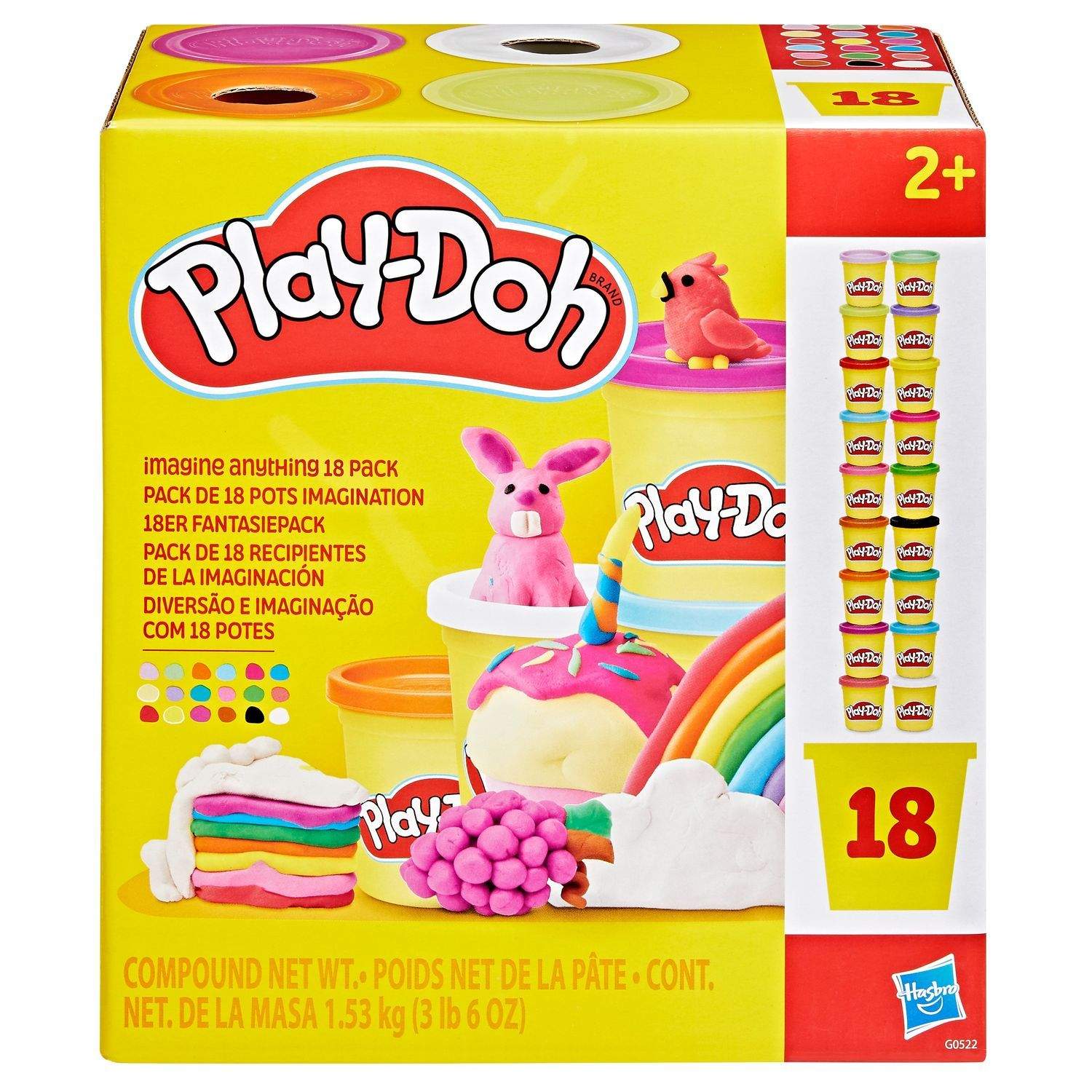 Play-Doh Compound 18-pakke til kreativ fantasi og sjov