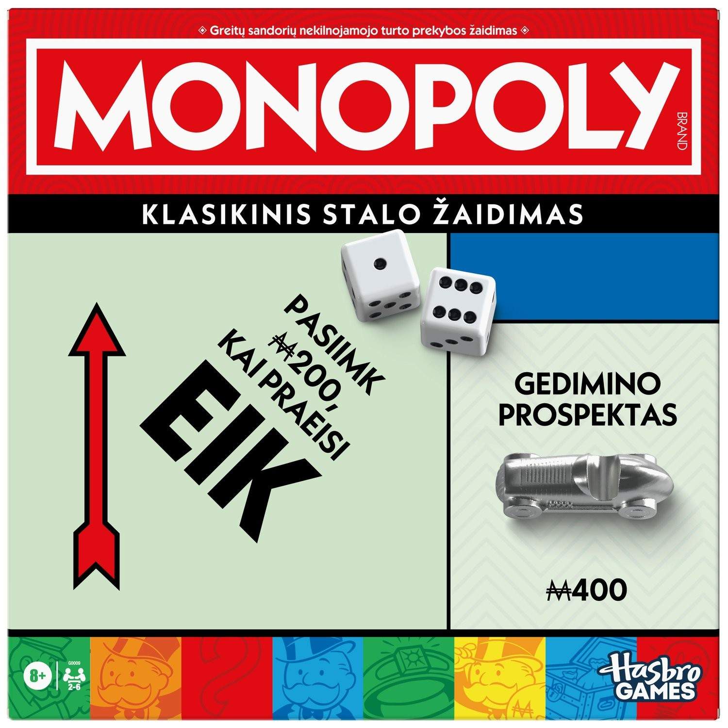 MONOPOLY Board Game Classic Edition på litauisk sprog