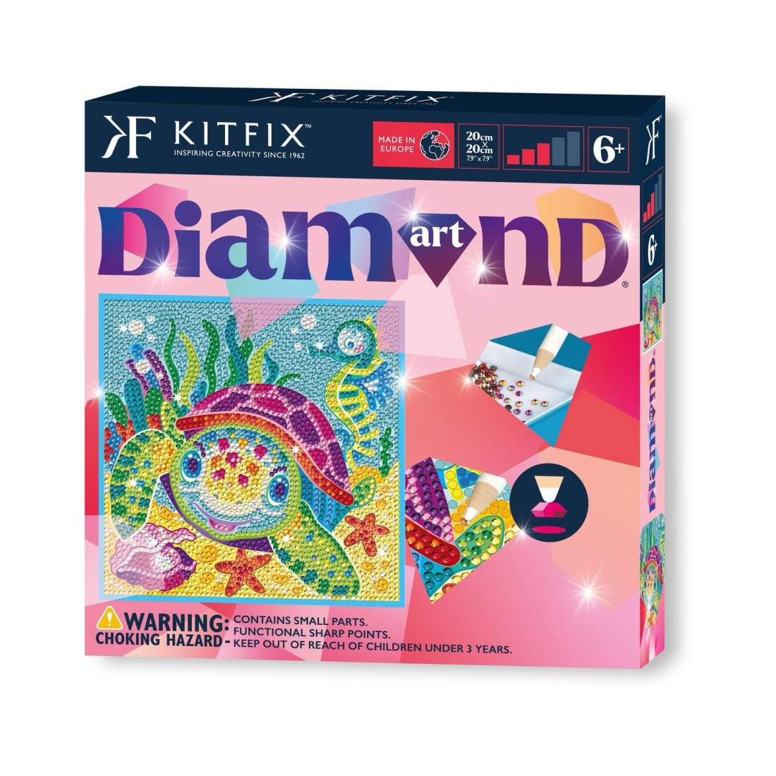 Diamond Art Turtle DIY Kit, hantverksset för alla åldrar | Hem & Hobby | Pryloteket