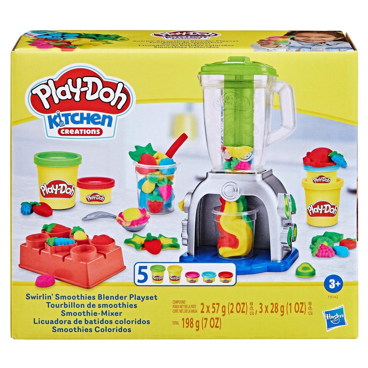 Play-Doh legesæt med Swirlin' Smoothies Blender og tilbehør