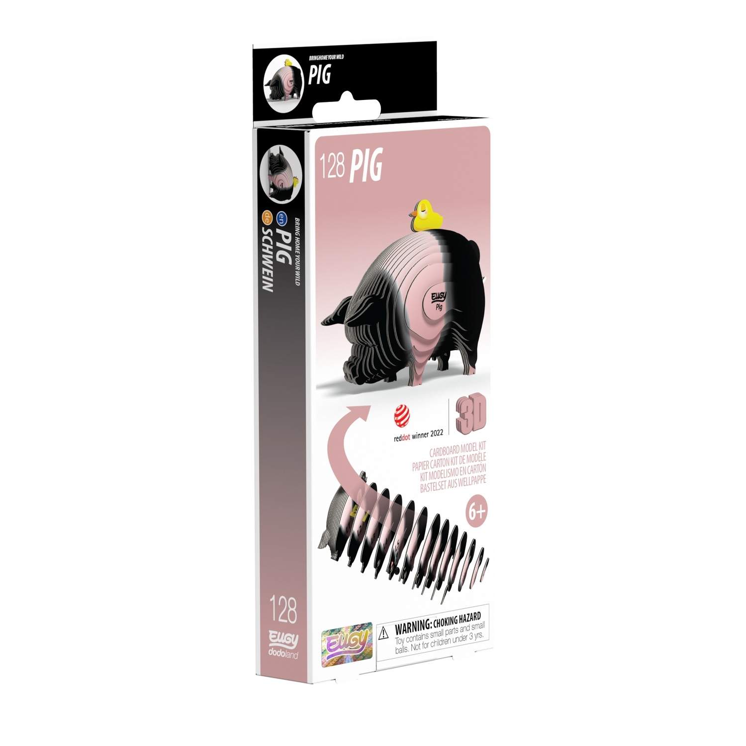 3D papmodelsæt - grisedesign, nem montering, sjov aktivitet