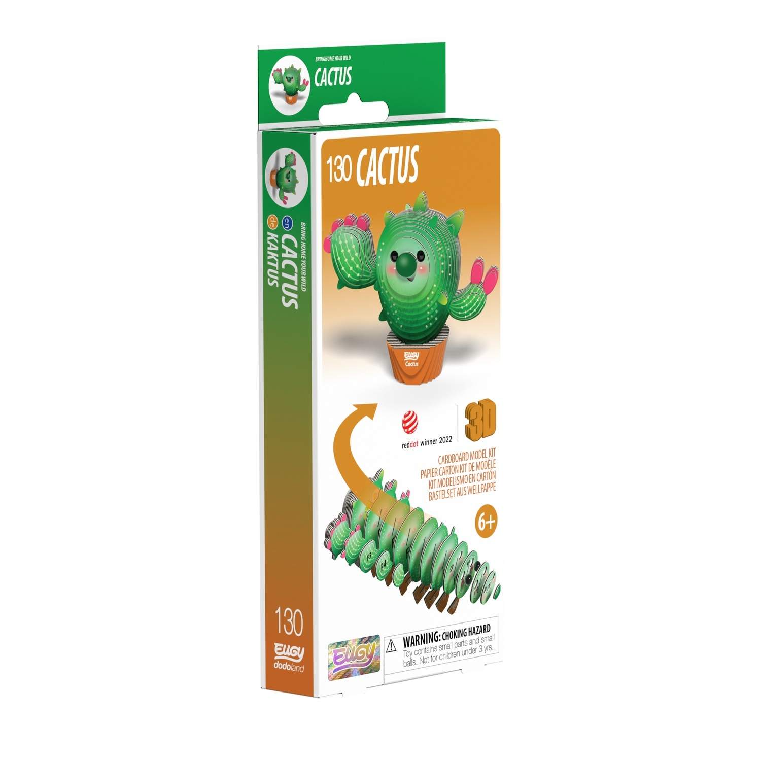 3D Cardboard Model Kit - Kaktusdesign för kreativt byggande | Hem & Hobby | Pryloteket