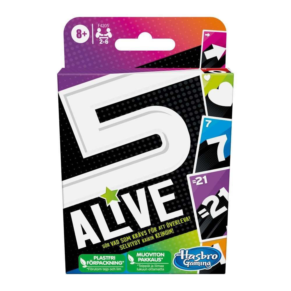 Five Alive Card Game - Tosproget finsk og svensk udgave