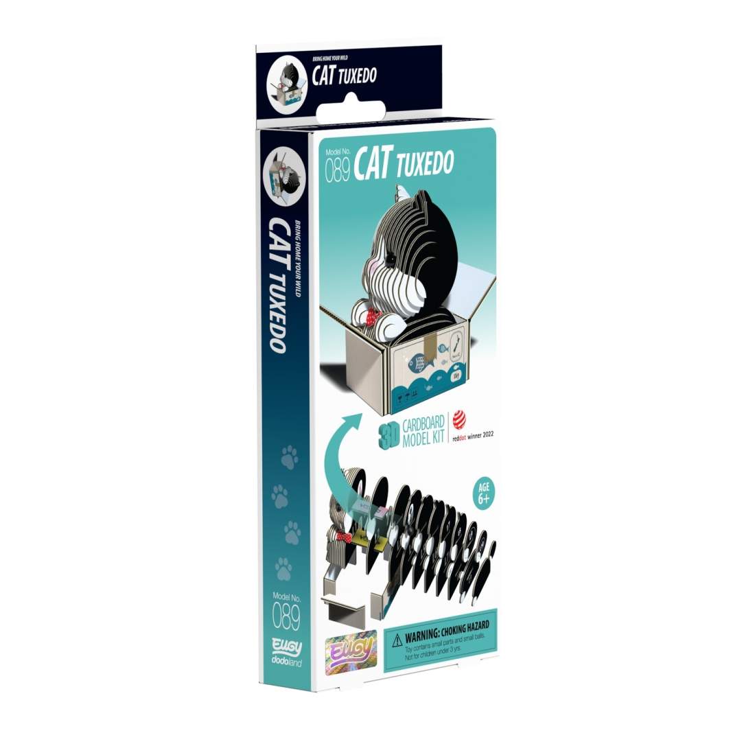 3D Cardboard Model Kit - Cat Tuxedo Design, enkel montering | Hem & Hobby | Pryloteket