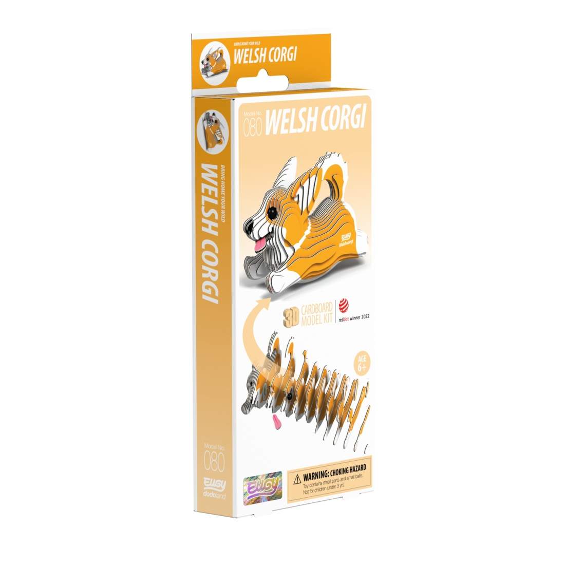 3D Cardboard Model Kit - Welsh Corgi Design, DIY Assembly | Hem & Hobby | Pryloteket