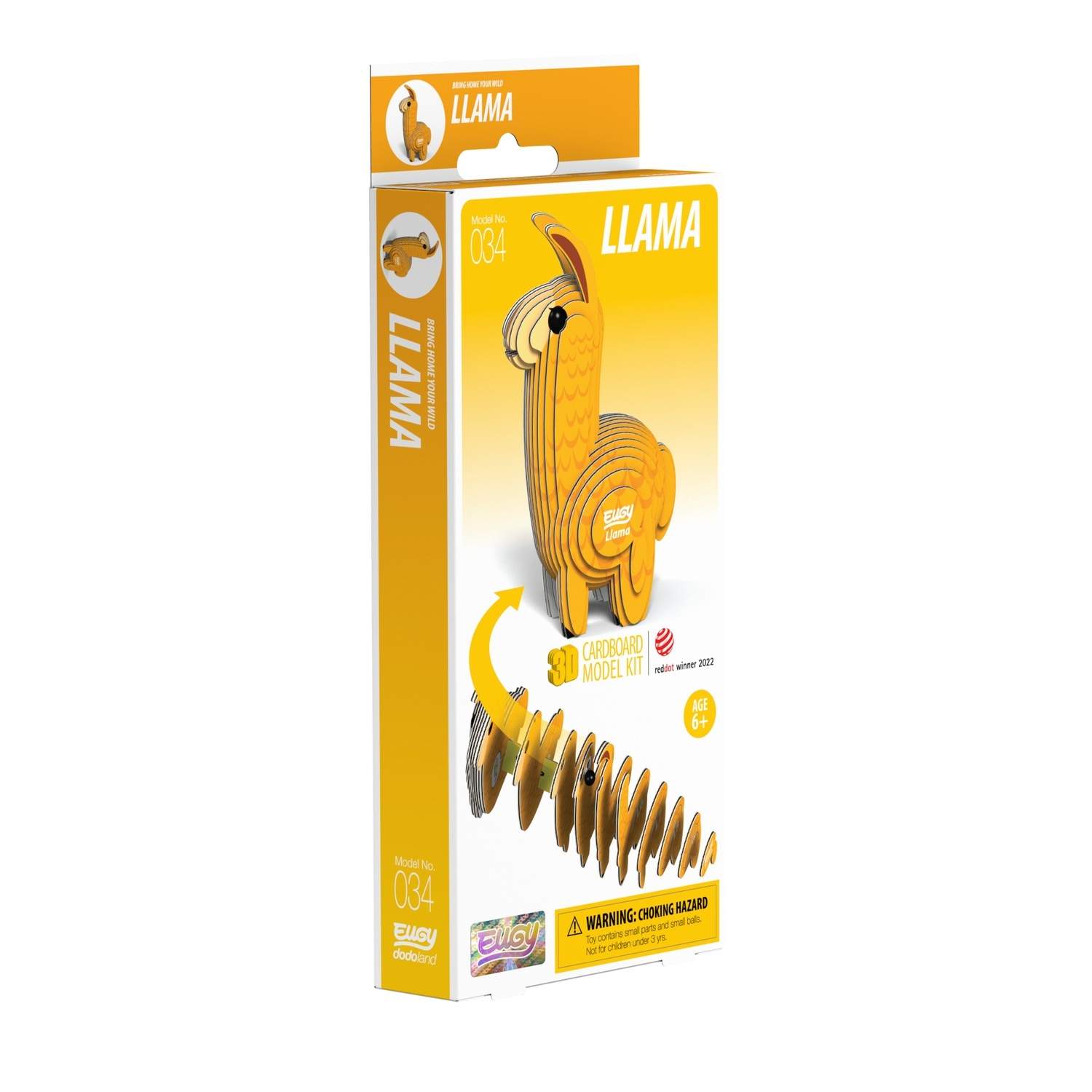3D Cardboard Model Kit - Lama Crafting Project for alle aldre