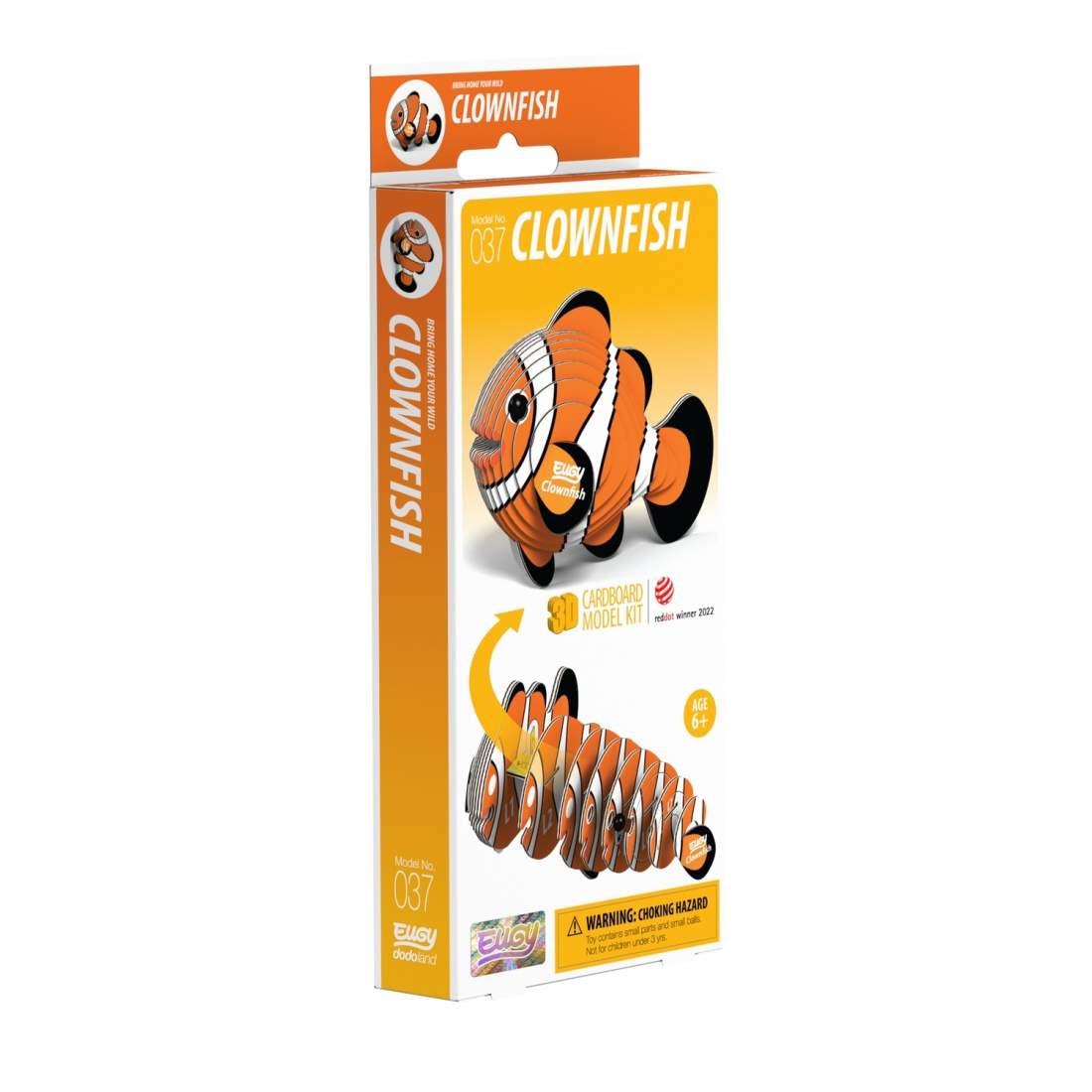 3D Cardboard Model Kit - Clownfiskdesign för kreativt bygge | Hem & Hobby | Pryloteket