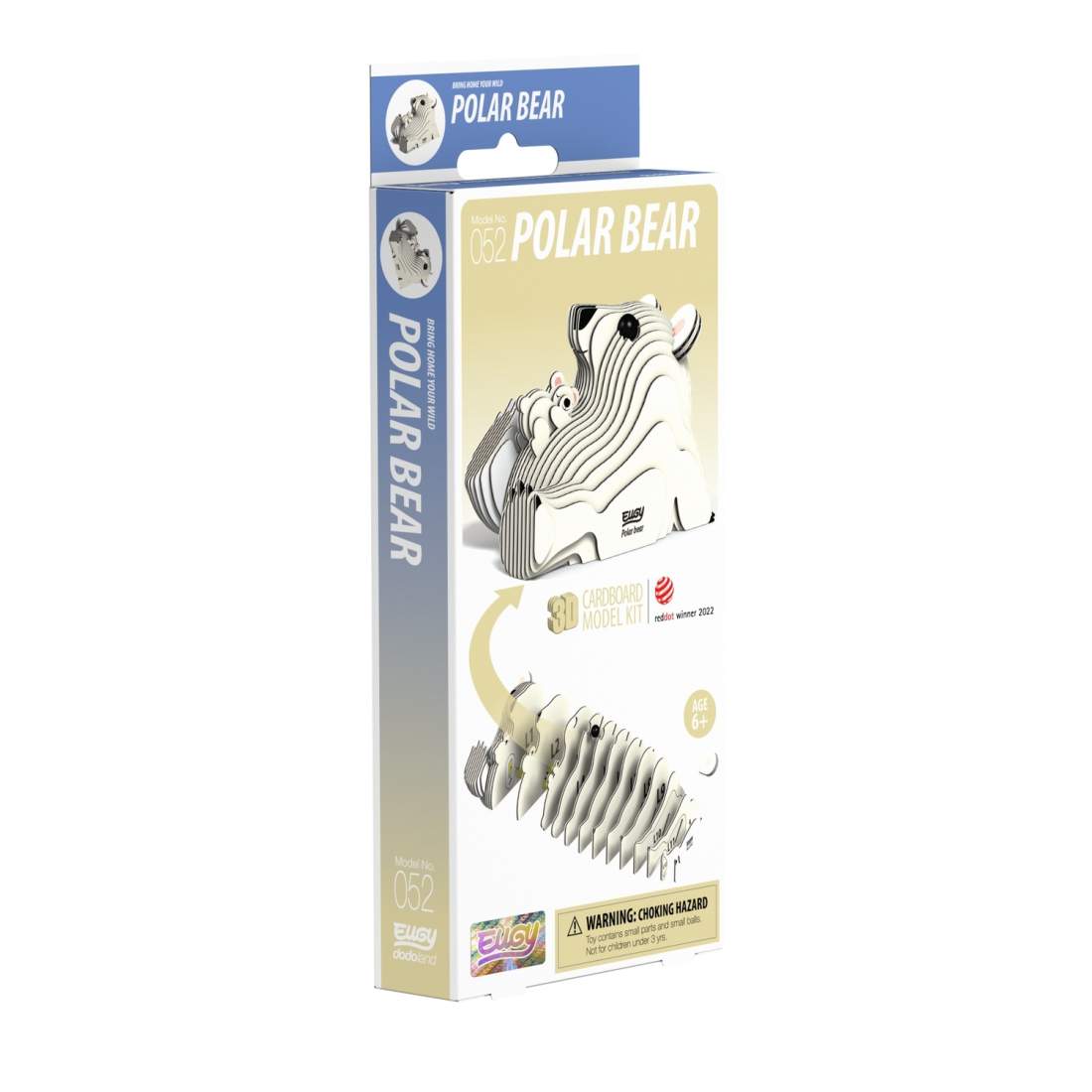 3D Cardboard Model Kit - Polar Bear, DIY Craft Project | Hem & Hobby | Pryloteket