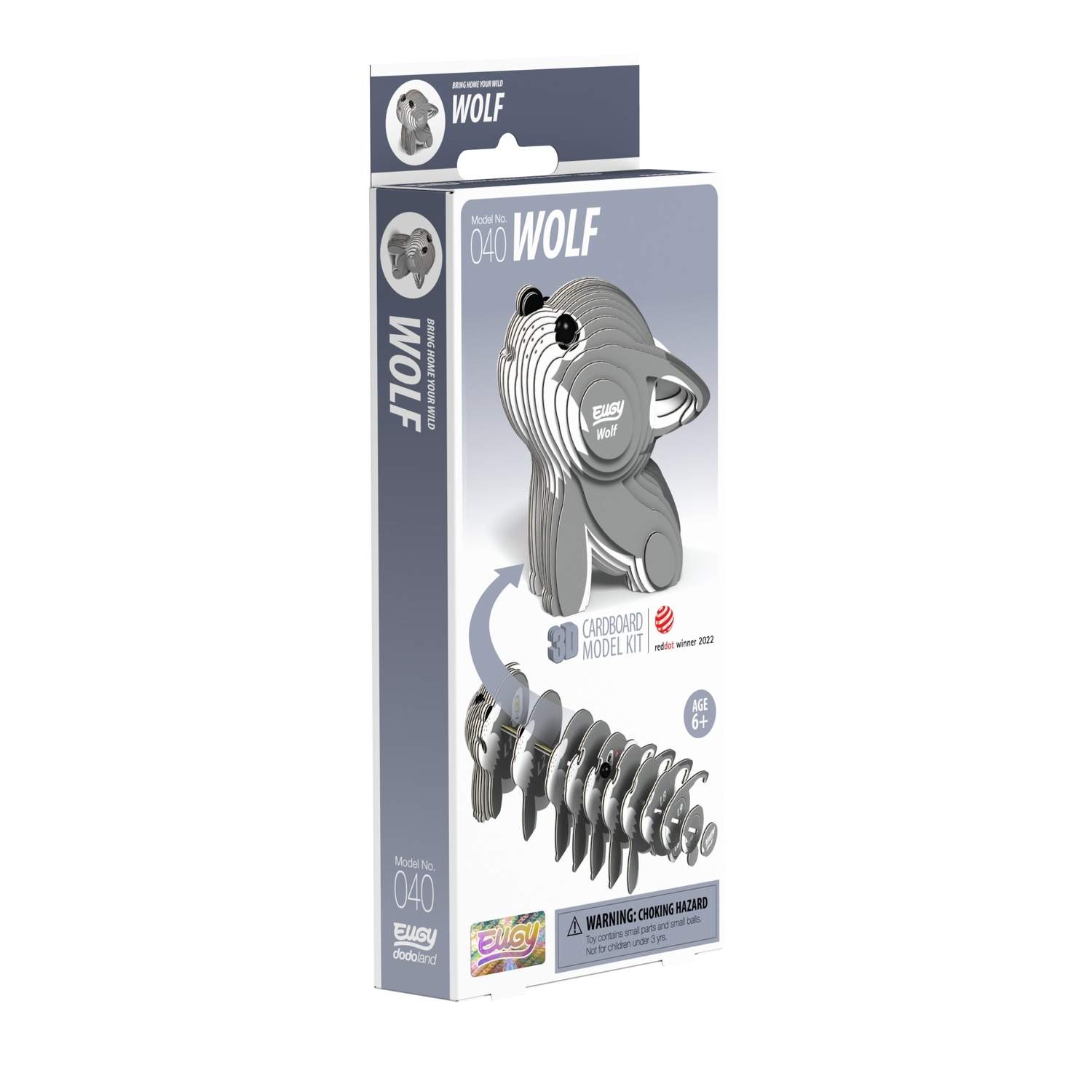 3D Cardboard Model Kit - Wolf Design, Nem montering