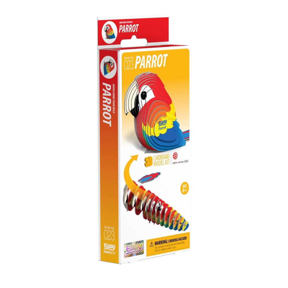 3D Cardboard Model Kit - papegojdesign, enkel montering | Hem & Hobby | Pryloteket