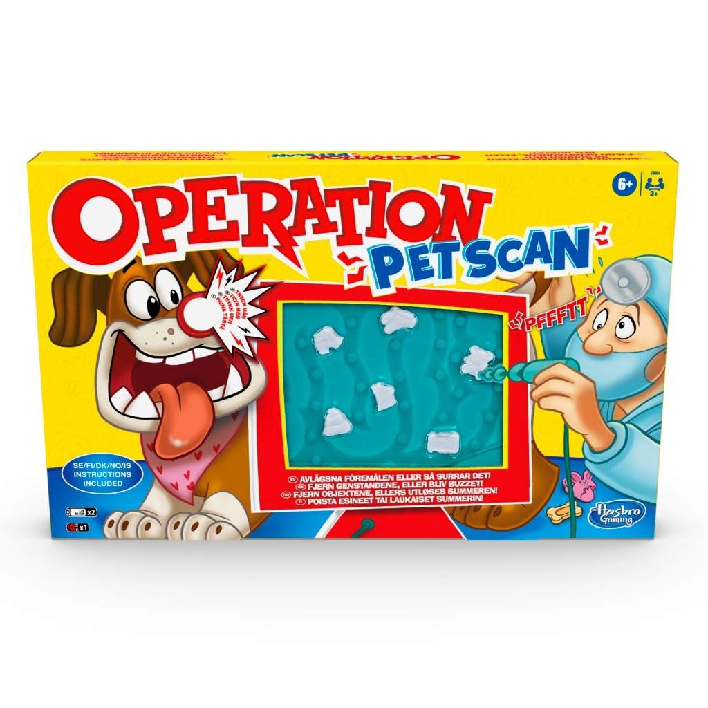 Brætspil til kæledyrsscanning på finske og svenske sprog