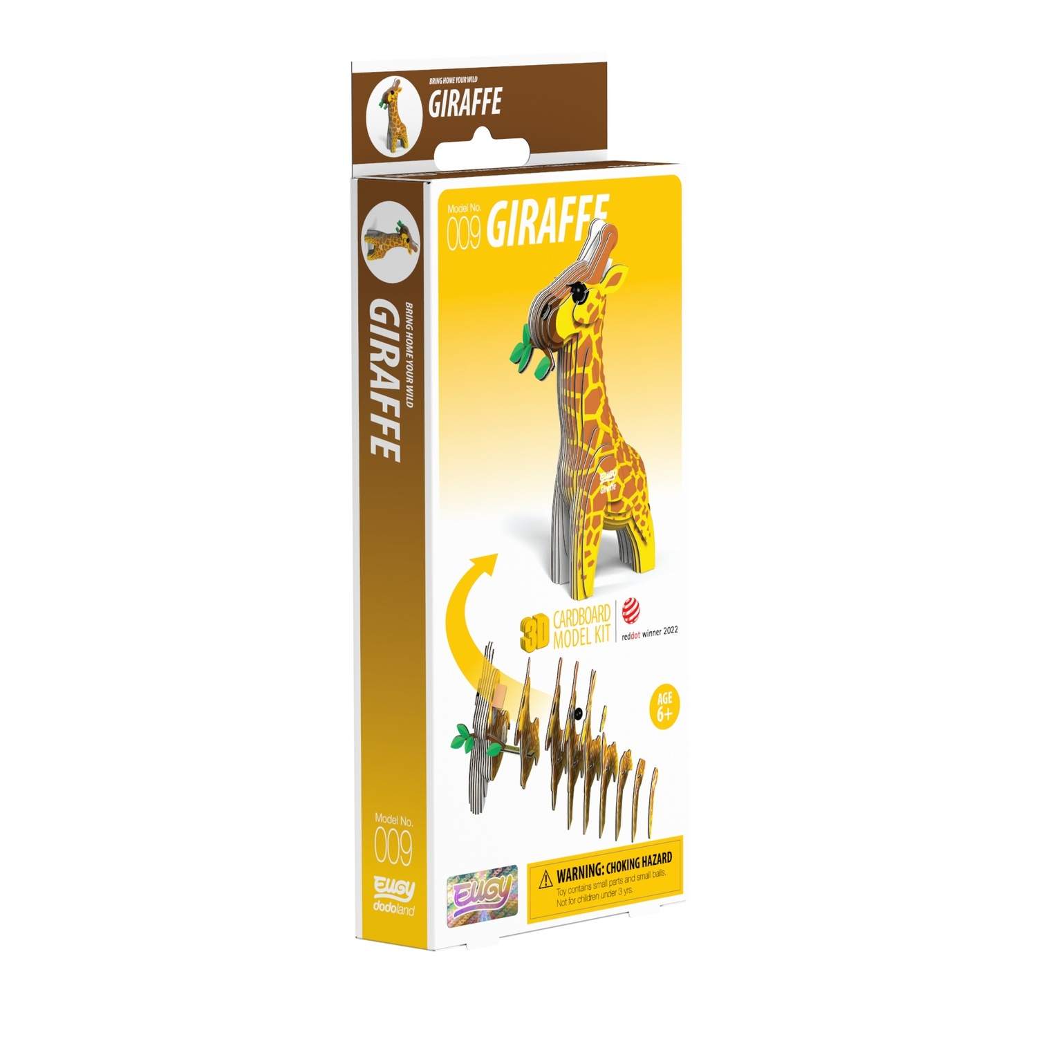 3D Cardboard Model Kit - Giraffe, DIY Craft for alle aldre
