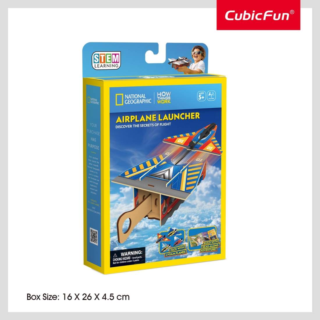 3D Airplane Launcher Pussel, National Geographic Design | Hem & Hobby | Pryloteket
