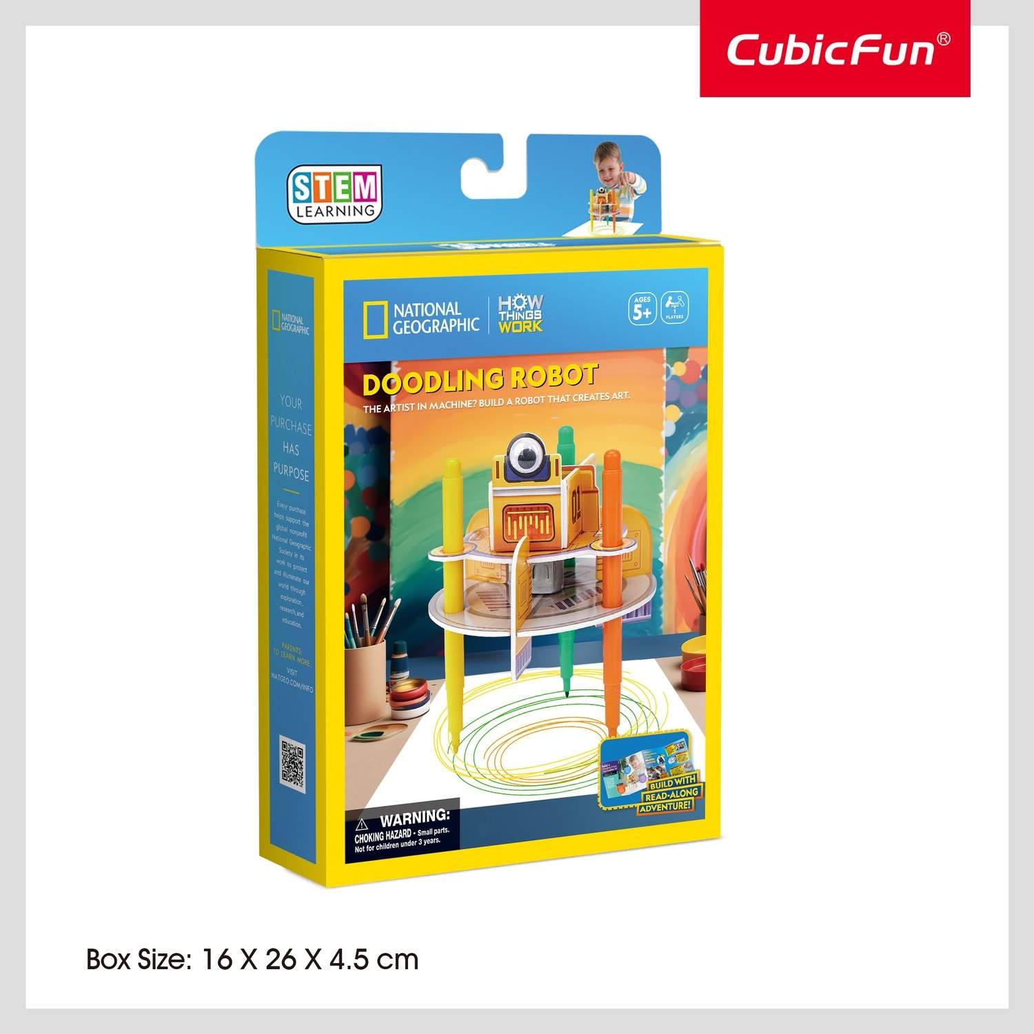 3D Puzzle Doodling Robot til kreativ sjov og læring