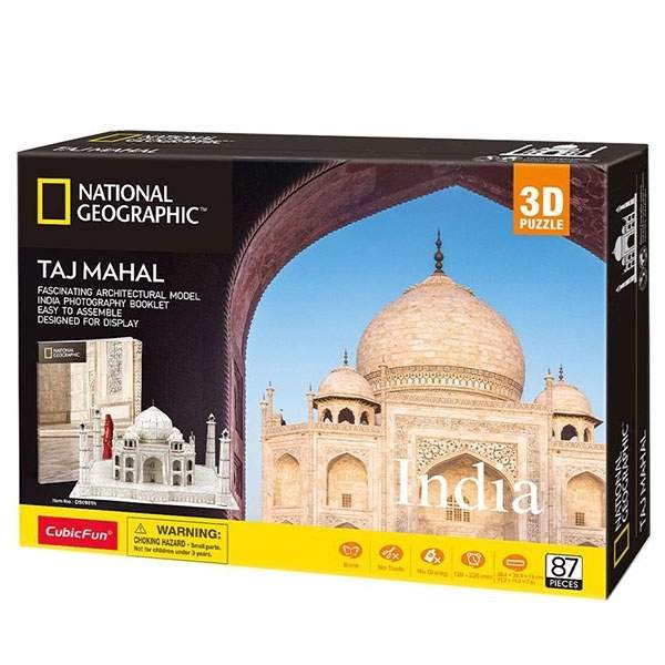 Taj Mahal 3D-puslespil for voksne og børn, pædagogisk sjov
