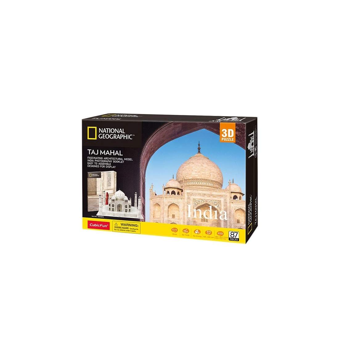Taj Mahal 3D-pussel för vuxna och barn, pedagogiskt kul | Hem & Hobby | Pryloteket