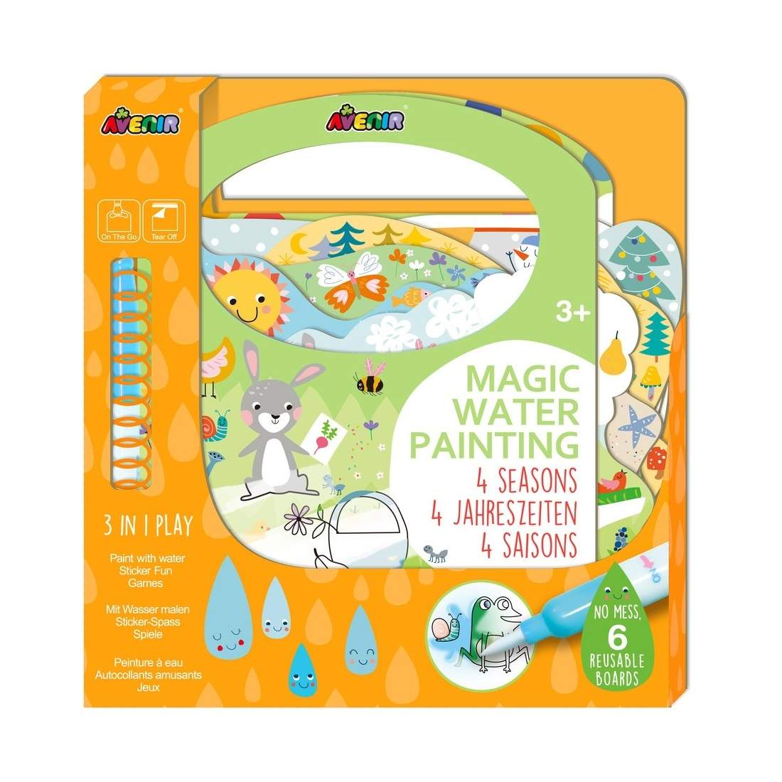 Magic Water Painting Set för barn - 4 Seasons Design | Hem & Hobby | Pryloteket