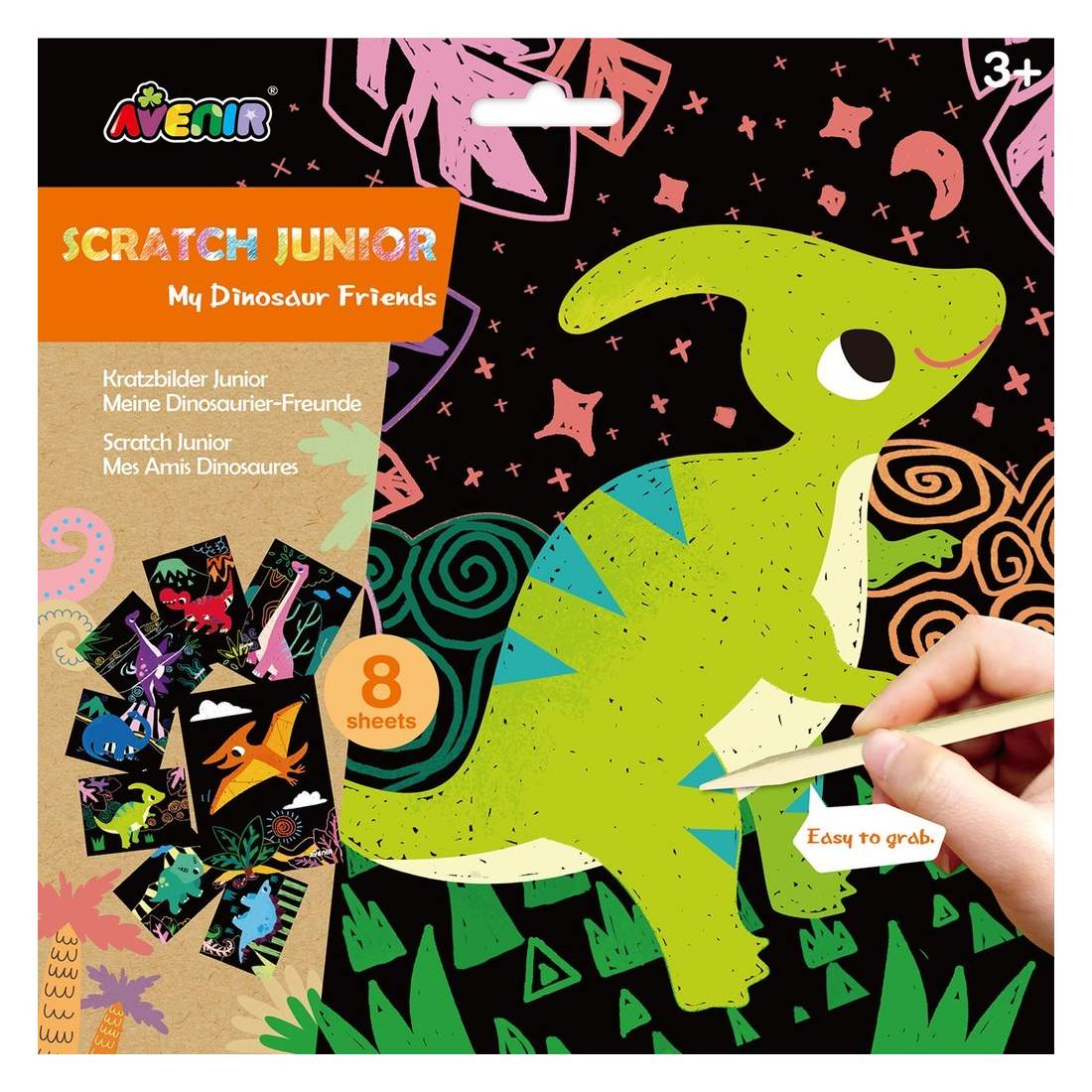 Dinosaurie-tema Scratch Junior Set för barn | Hem & Hobby | Pryloteket