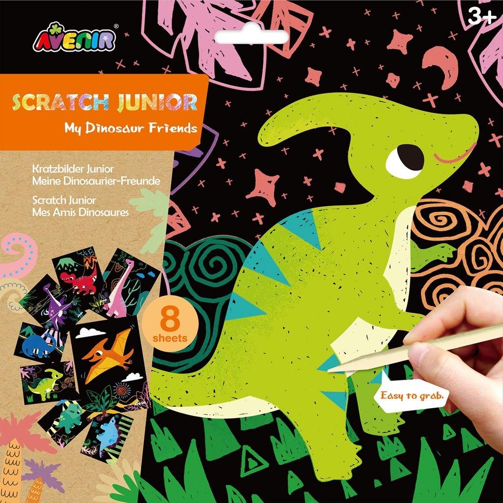 Dinosaur-tema Scratch Junior sæt til børn