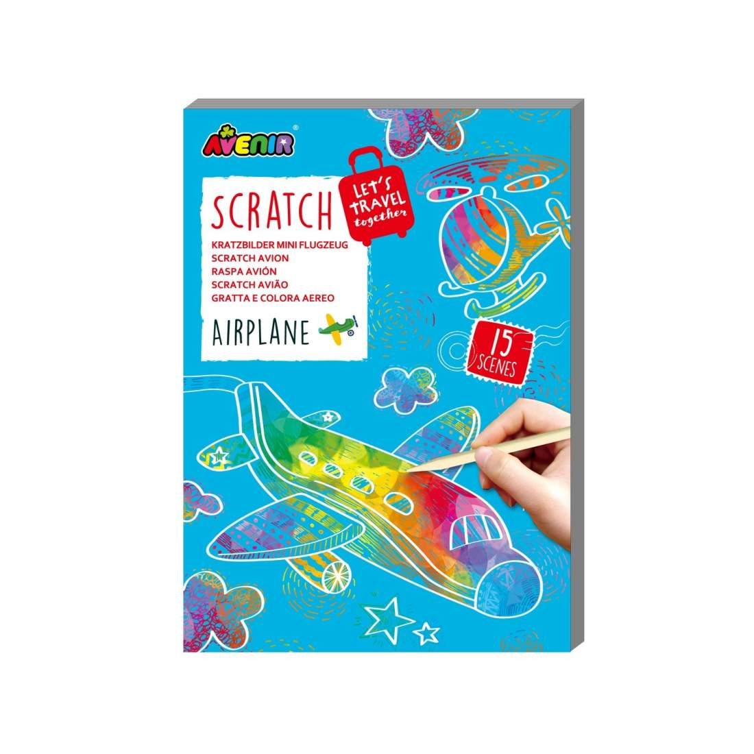 Mini Scratch Book för flygplansentusiaster, 50 sidor | Hem & Hobby | Pryloteket